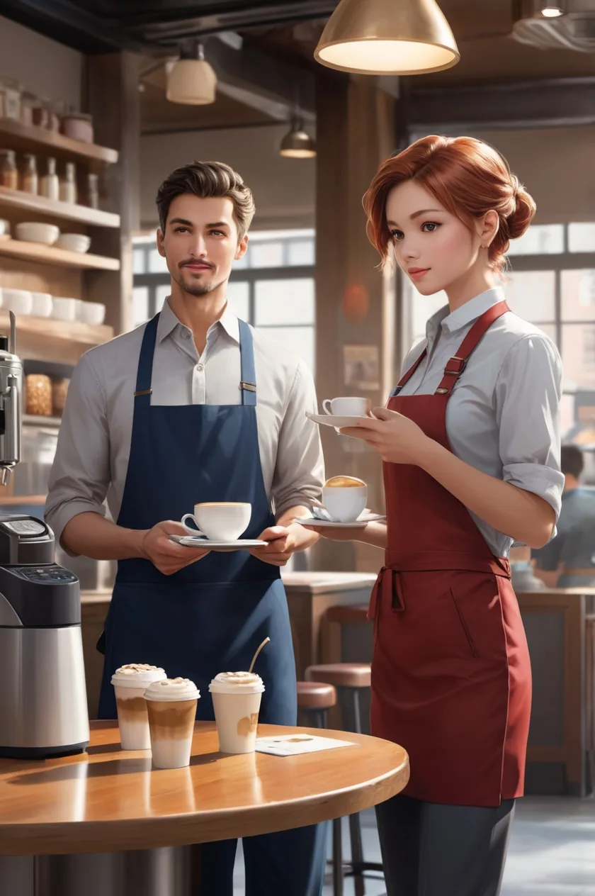 Day 10 – Conversation about ordering coffee at a café