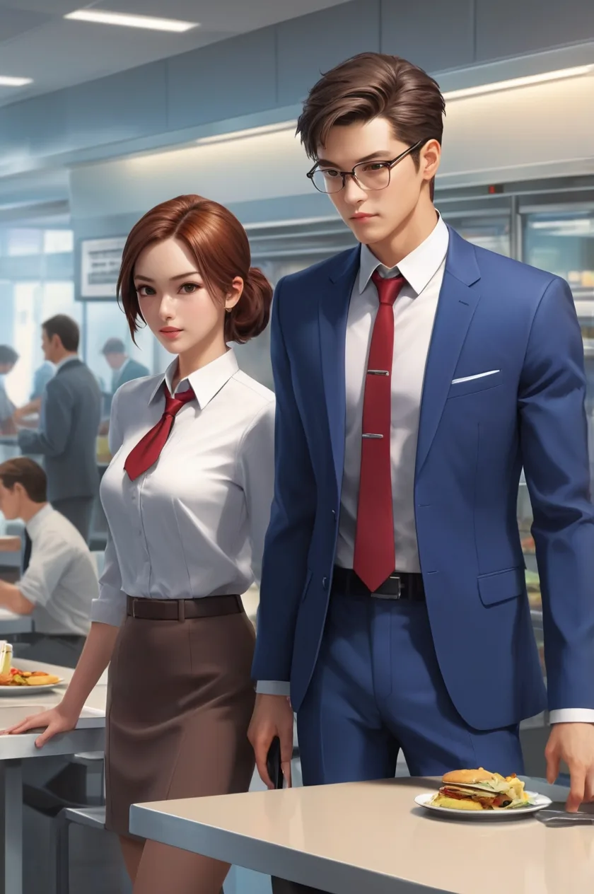 Talking about office lunch plans