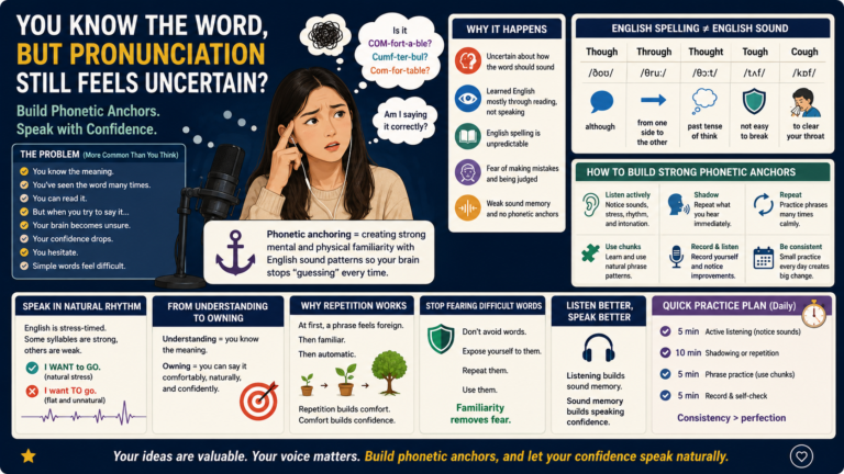 What is Accent Amnesia? Why You Suddenly Overthink Pronunciation and Freeze in English Conversations