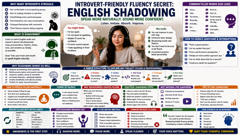 The Introvert-Friendly Fluency Secret: How to Practice English Shadowing at Home Without the Exhausting Social Pressure