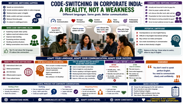 The Code-Switching Dilemma: Why Indian Professionals Mix English and Hindi at Work