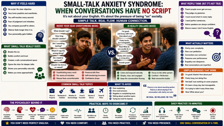 Why You Freeze in Casual Conversations: Overcoming Small Talk Anxiety in English as a Non-Native Professional