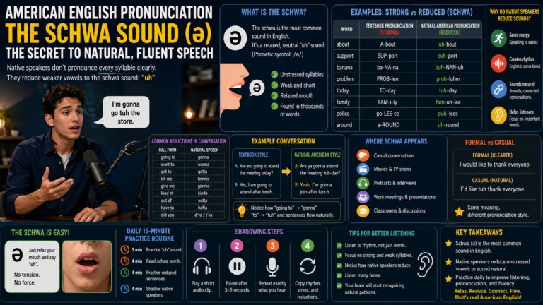 How to Practice American English Schwa Sound and Vowel Reduction Like Native Speakers